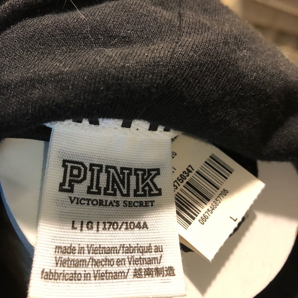 BNWT Pink VS Black Velvet Hoodie & Leggings Outfit - Picture 8 of 8